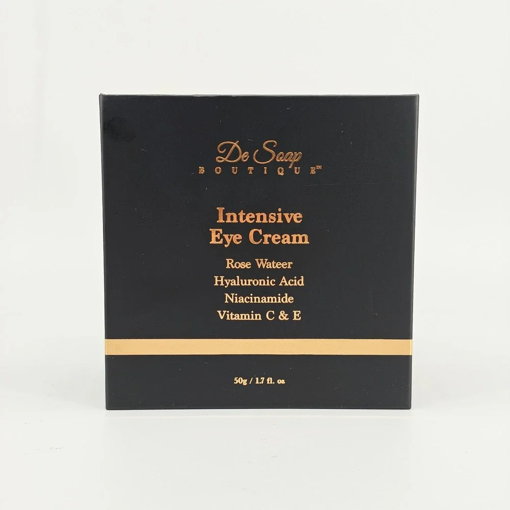 De Soap Boutique Intensive Eye Cream Hyaluronic Acid Niacinamide 1.7oz New